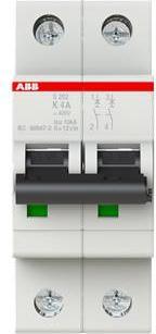 Actual product image ABB S202-K4 Automatic circuit breaker 4A per M compact 2-pole S200