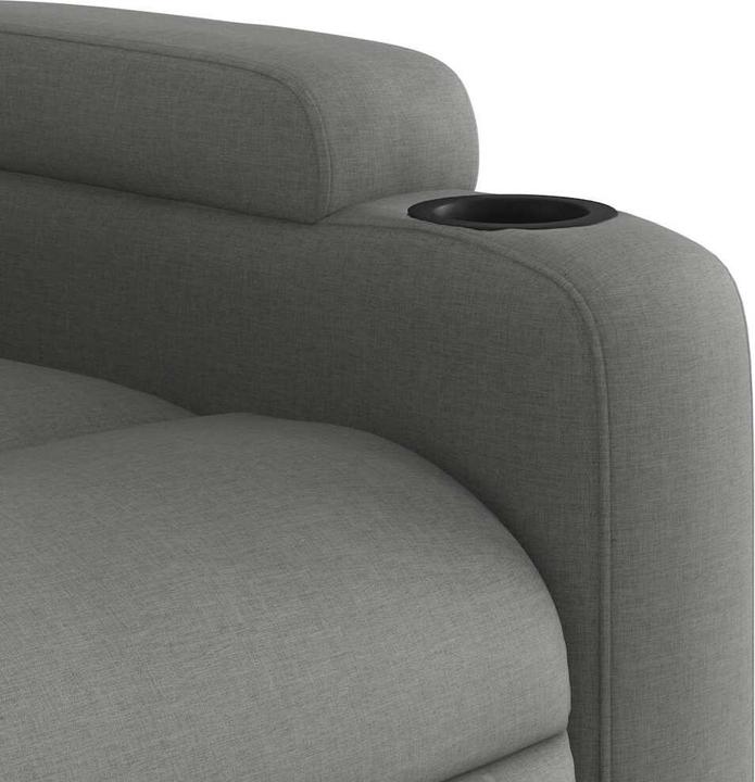 Produktbild vidaXL Massagesessel Dunkelgrau Stoff,Farbe: Dunkelgrau,Material