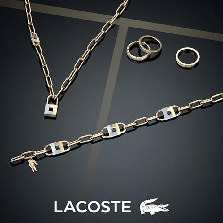 Produktbild Lacoste - Charms 2040162 Women's Statement Gold Plated Bracelet (19 cm, Gelb Gold Ion Plating)