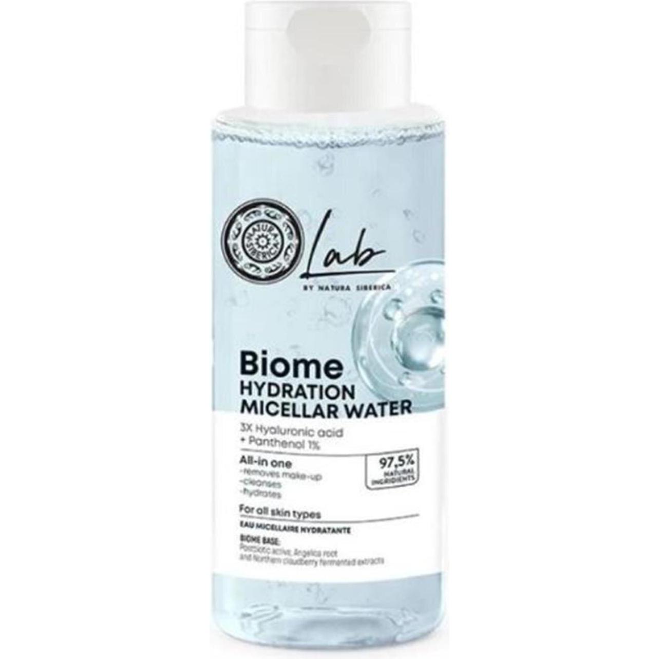 Natura Siberica, Gesichtsreinigung, Lab Biome Hydration Micellar Water 400ml (Reinigungslotion, 400 ml)