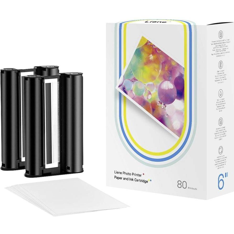 Liene Amber FN002-65013 Fotopapier 10 x 15cm 1 Set (10 x 15 cm, 80 x), Fotopapier, Weiss