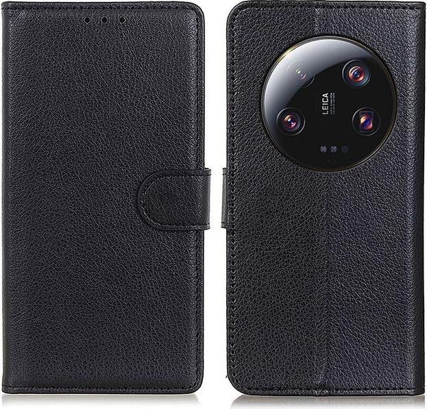 Actual product image MU Classic Litchi Leather Bookcover Series (Xiaomi 13 Ultra)