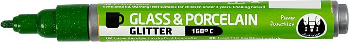 Actual product image Creativ Company Glass/porcelain painting pencil (Light green, 4 mm, 1 x)