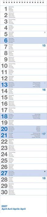 Image du produit Biella Calendrier mural (12 x 54,5 cm)