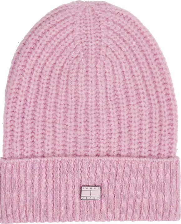 Actual product image Tommy Hilfiger TJW Cosy Knit Beanie Dames - Roze - One Size (One size)