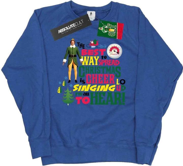 Actual product image Elf Womens/Ladies Christmas Cheer Sweatshirt (XXL)