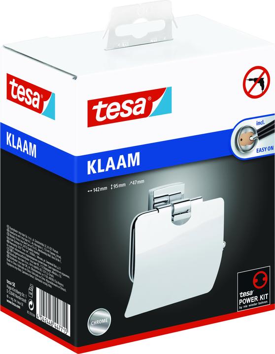 Produktbild tesa KLAAM Toilettenrollenhalter inkl. Klebelösung ohne Bohren