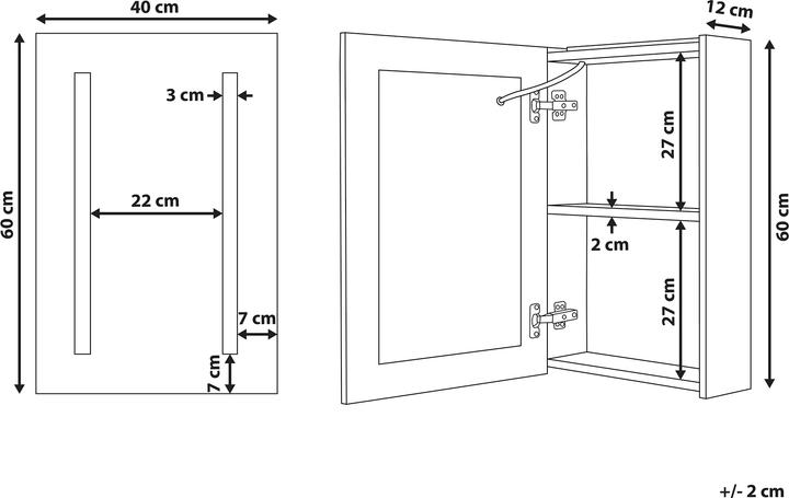 Immagine prodotto Beliani Cameron (12 x 40 x 60 cm)