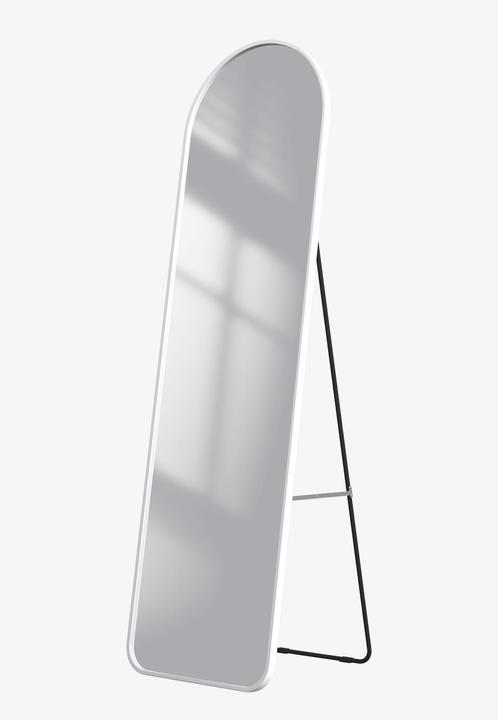 Actual product image Emke Arch Freestanding Mirror with Aluminium Frame, 40*140cm, White (40 x 140 cm)