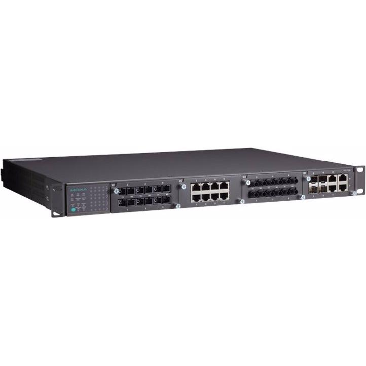 Moxa PowerTrans PT-7728-F-48-HV - Switch - managed, Netzwerkadapter