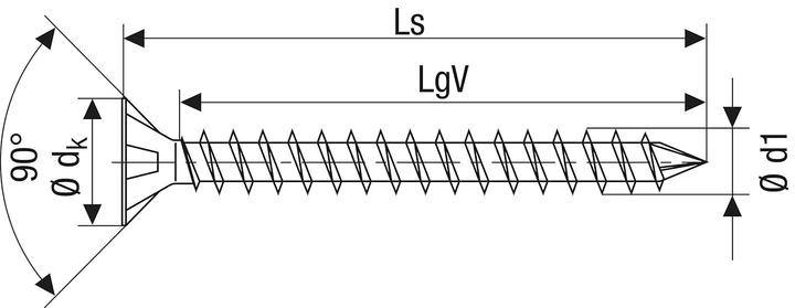 Produktbild Spax Senkmultikopf T-Star Plus T40 Vollgewinde Cut Wirox (50 Schrauben pro Stück)