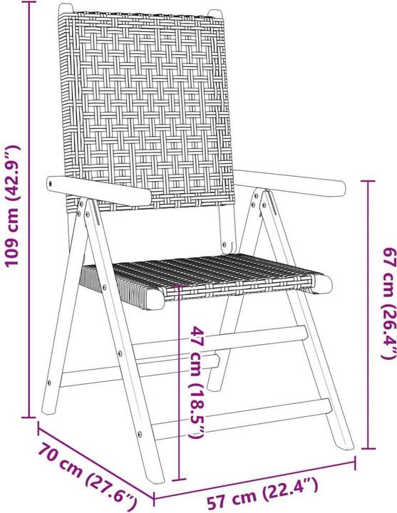 Produktbild vidaXL Gartenstuhl