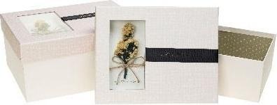 Image du produit Teka Geschenkbox 2 Stück, beige ROSETT (2x)