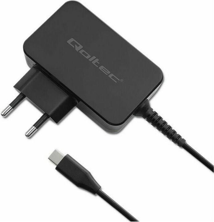Image du produit Qoltec Ładowarka GaN POWER PRO | 1xUSB-C | 65W | 5-20V | 3-3.25A | Czarna (65 W, 1 portion)