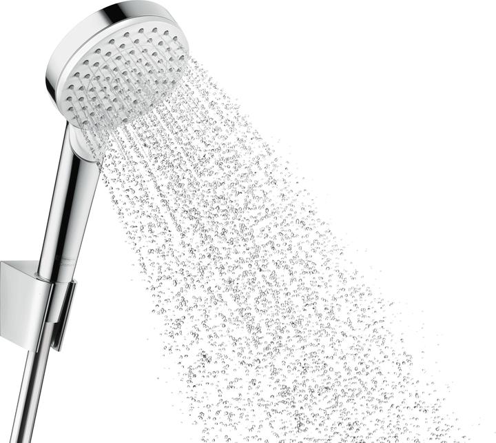 Produktbild hansgrohe Crometta Duschkopfhalterungset 100 Vario mit Duschschlauch 160 cm (2 Strahlarten, 13.80 l/min)