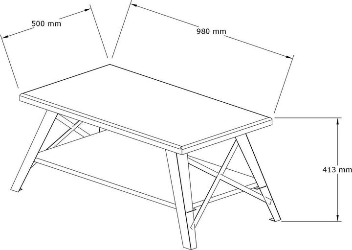 Image du produit Hanah Home Kylie (98 x 50 x 43 cm)