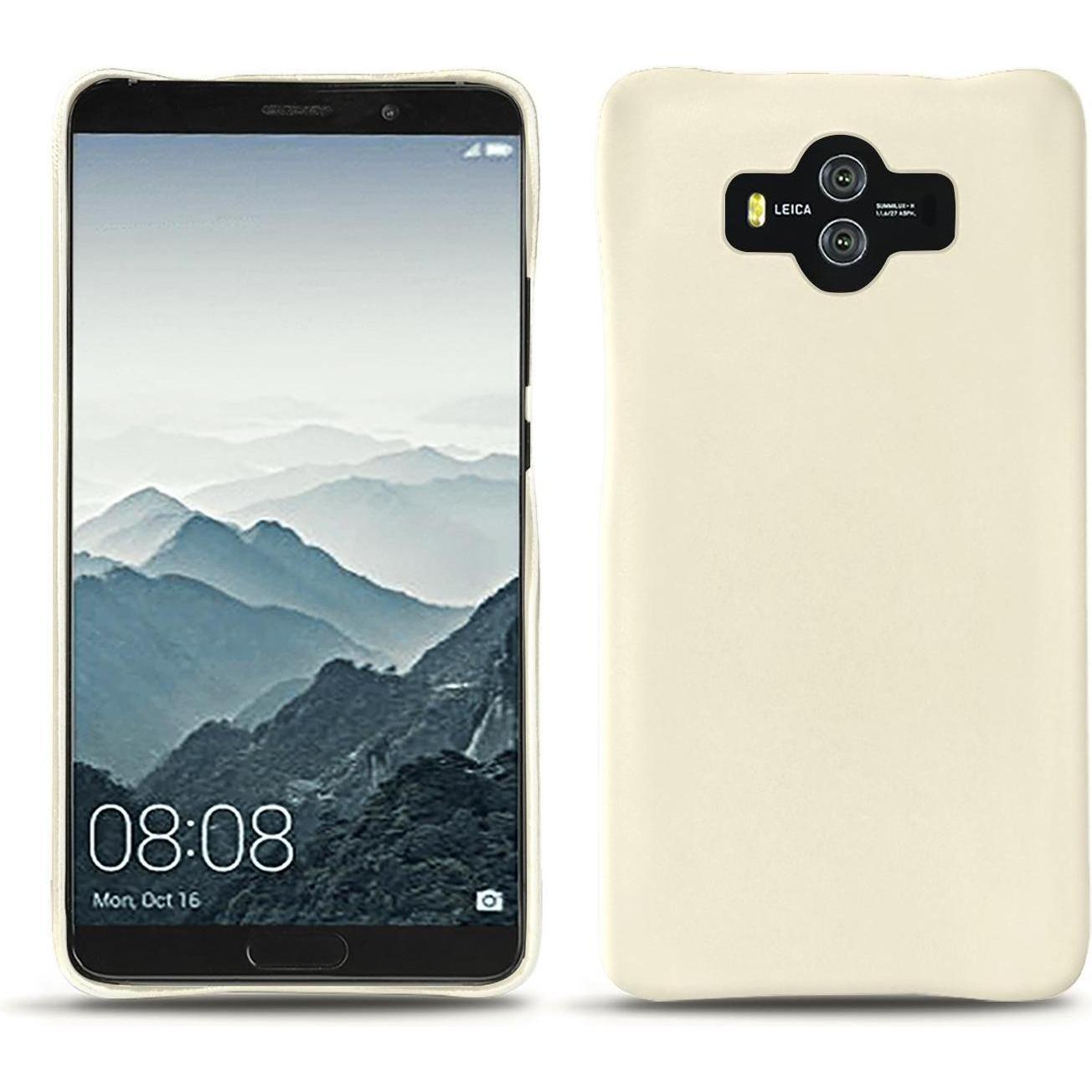 Noreve Lederschutzhülle (Huawei Mate 10), Smartphone Hülle, Weiss