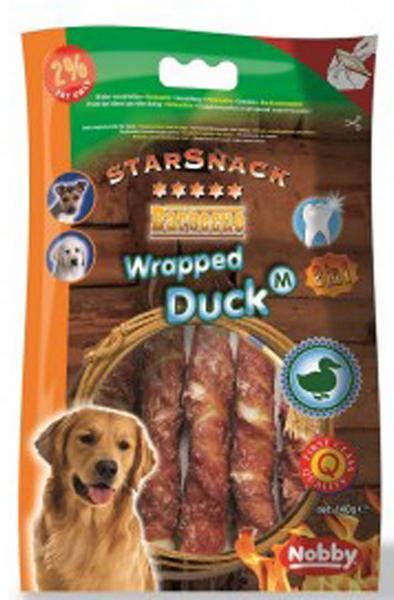 Actual product image Nobby StarSnack Barbecue Wrapped Duck (Adult, 5 pcs., 140 g)