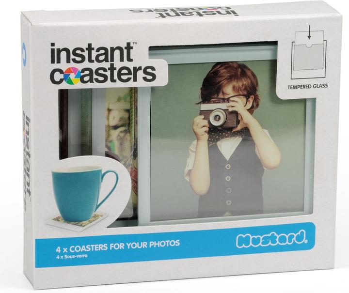 Actual product image Mustard Instant Coasters (4x, Glass coaster)