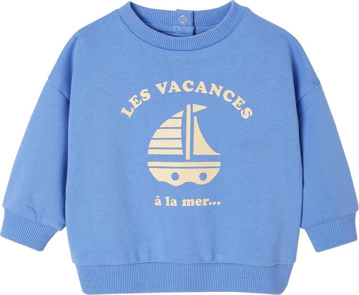 Image du produit Vertbaudet Baby Rundhals-Sweatshirt BASIC mit Recycling-Polyester (68)