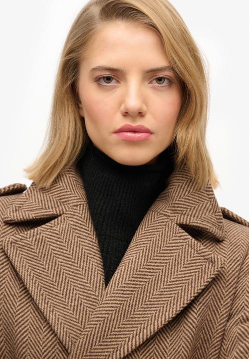 Actual product image Superdry Women's buttoned wool blend coat