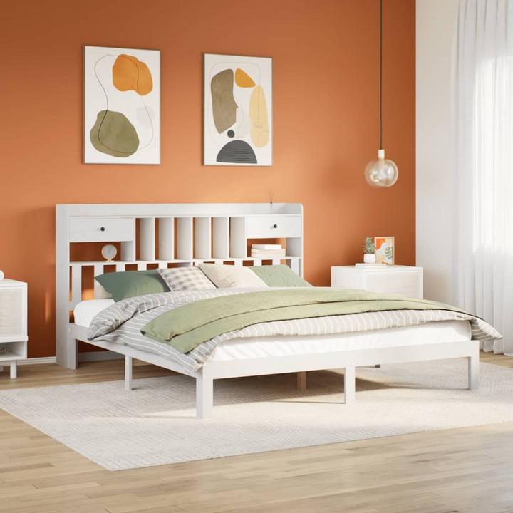 Produktbild vidaXL Bett mit Regal (180 x 200 cm)