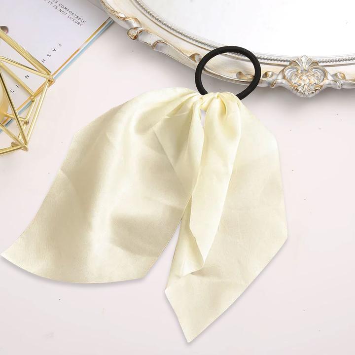 Immagine prodotto Avizar Satinband-Haargummi mit Schal (Elastico per capelli)