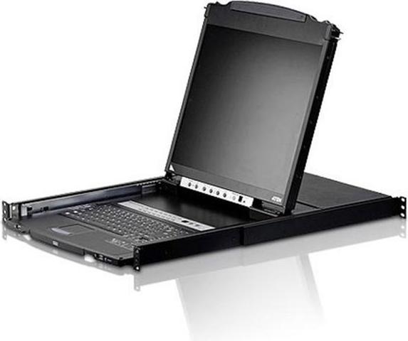 Aten CL5808N LCD KVM Switch, USB-PS/2, VGA, 8 Port, DE-Layout