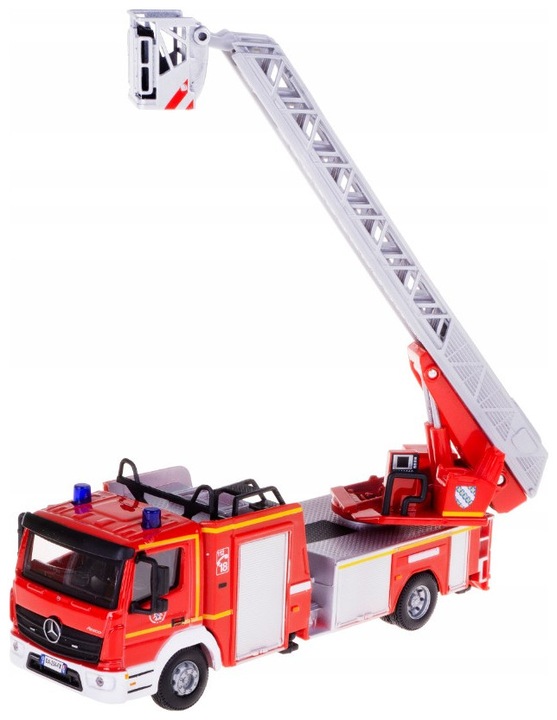 Immagine prodotto Bburago 18/32018 Mercedes Atego Magirus DLK23/12 pompiere in metallo con ascensore scala 1:43 (Asst. 18-32