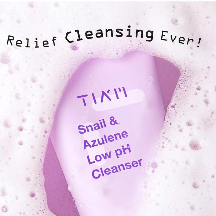 Image du produit Tia'm TIAM Snail & Azulene Nettoyant à faible pH (Lingettes nettoyantes pour le visage, 200 ml)