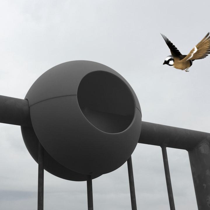 Actual product image Rephorm Bird feeder Birdball Ø 30 cm - Graphite