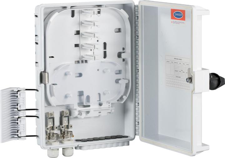 Produktbild EFB Elektronik FTTH IP65 Anschlussbox für 16Fasern, 16Kupplungen und Faserüberlängenaufnahme