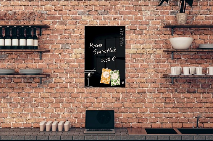 Image du produit Sigel Tableau magnétique en verre Artverum avec design (Tableau magnétique, 40 x 60 cm)