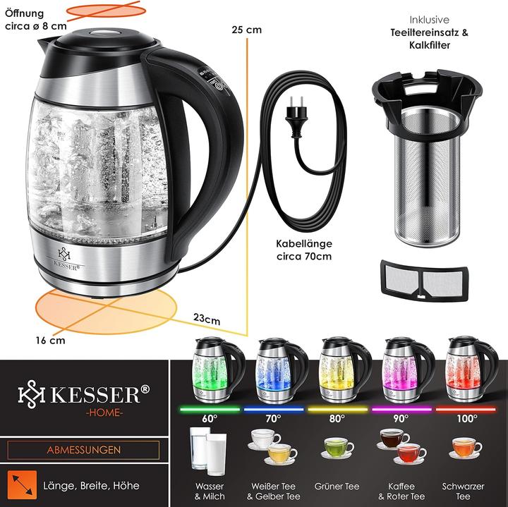 Immagine prodotto Kesser Bollitore da 1,8L (1.80 l)
