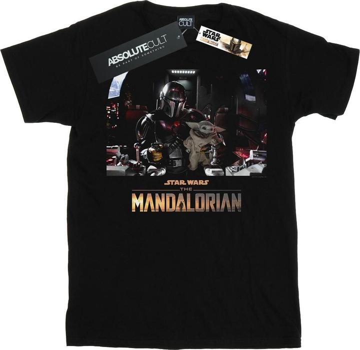 Image du produit Star Wars - T-shirt THE MANDALORIAN CHILD ON BOARD - Garçon (128)