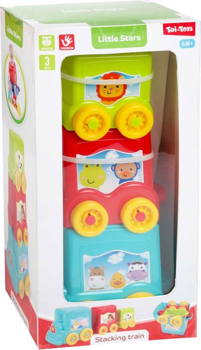 Toi-Toys Little Stars Baby Stapelturm Zug, 3-tlg.