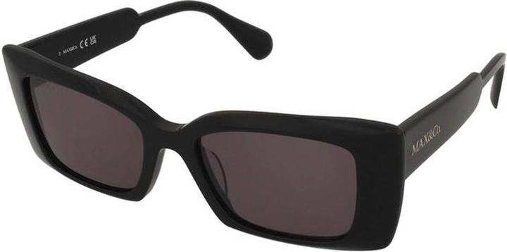 Actual product image Latetobed Max & Co Mo0117 01A Shiny Black Women's Sunglasses 52/18/140