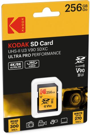 Actual product image Kodak SD 256GB UHS-II U3 V90 Ultra Pro (256 GB, SD, U3, UHS-II)