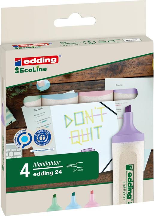 Produktbild Edding Highlighter 24 EcoLine (4x)