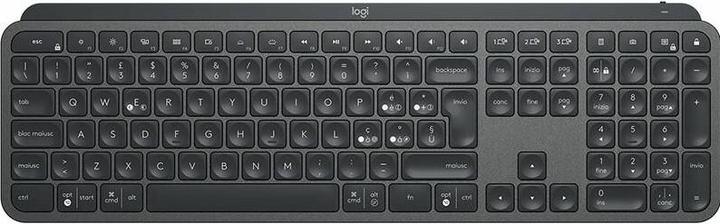 Actual product image Logitech MX KEYS ADVA.WRLS ILLUM.KEYB. Bluetooth, QWERTY IT, Backlight, 131.63x430.2x20.5 mm (IT, Wireless)