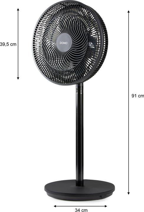 Produktbild Domo Stojanový ventilátor Multiblade 2v1 - černý - DO8159 (44 dB)