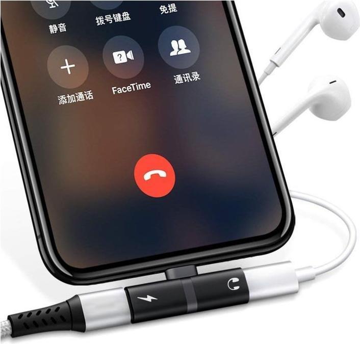 Image du produit ProMate iHinge-LT-Black Adaptateur Lightning 2 en 1 (Lightning, Lightning)