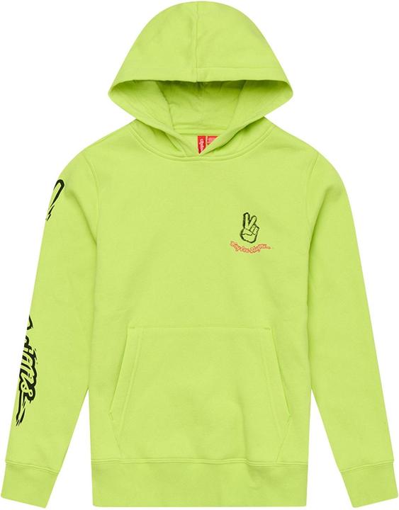 Produktbild Troy Lee Designs Pullover Hoodie, Peace out, glo yellow, youth M (M)