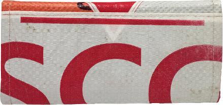 Produktbild Bekos Upcycling - Damen Geldbörse aus recycelten Säcke Patchwork Elephant