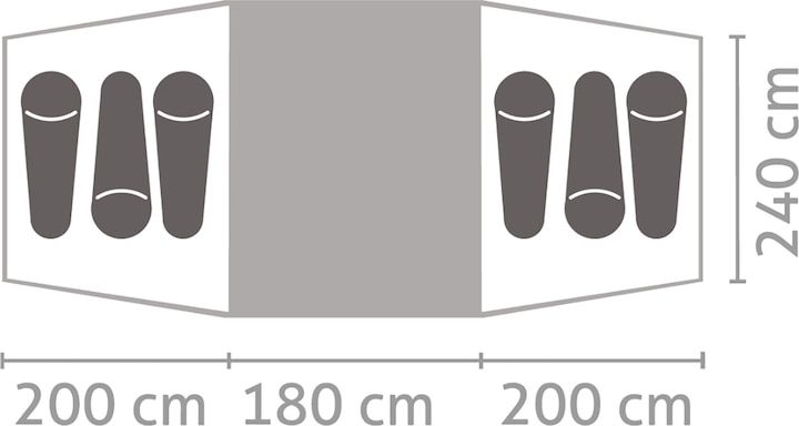 Produktbild Salewa Midway VI (Tunnelzelt, 14.20 kg, 6 Personen)