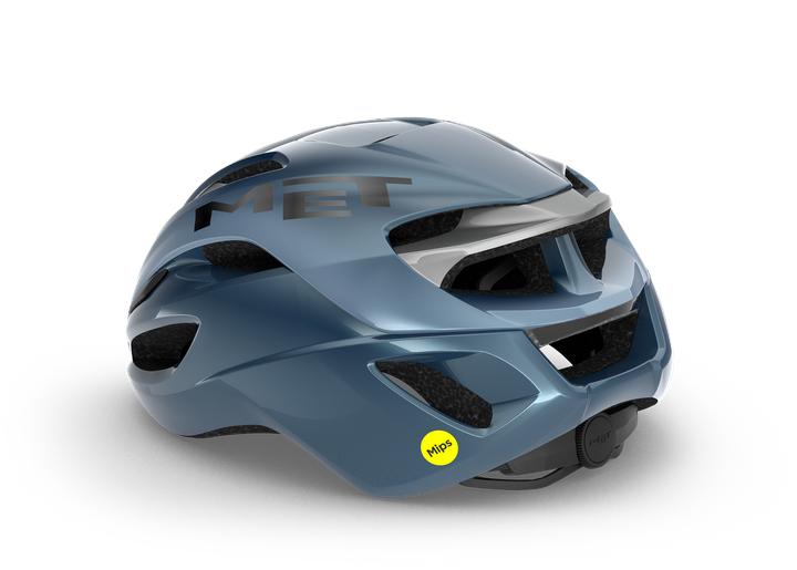 Immagine prodotto MET Casco Rivale Mips, Argento Navy, Lucido, L (58 - 61 cm)