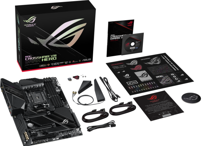 Actual product image ASUS Rog Crosshair Viii Dark Hero (AM4, AMD X570, ATX)