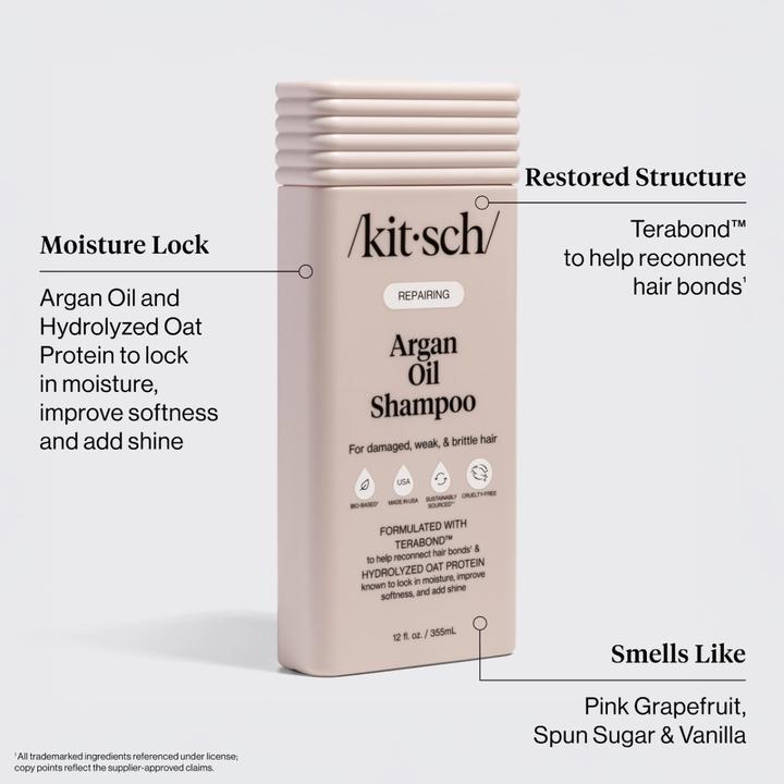 Produktbild Kitsch Arganöl Shampoo Reparierend (Flüssiges Shampoo, 355 ml)