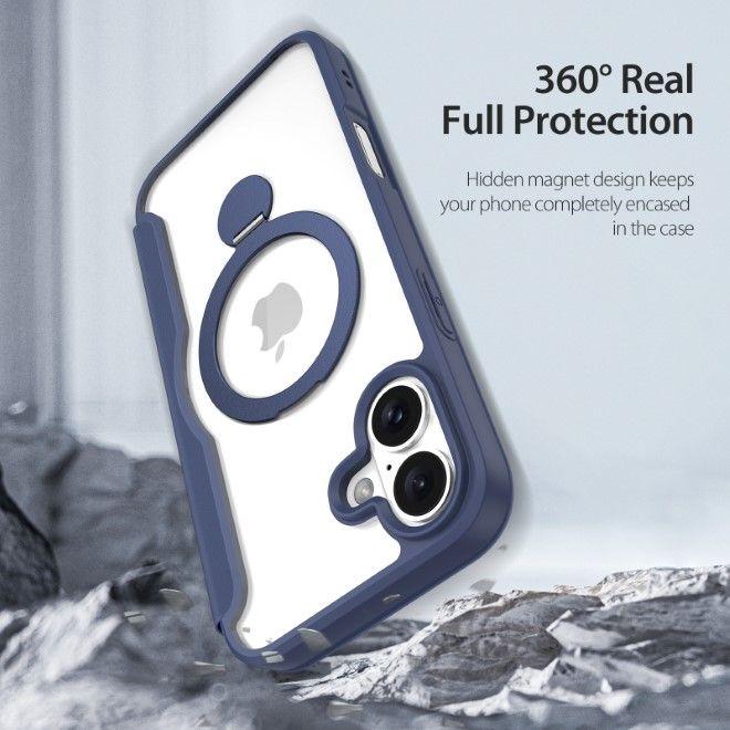 Produktbild Dux Ducis Skin X Pro 360° Ring Stand Series Lederhülle (Apple iPhone 16 Plus)