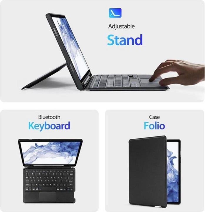 Produktbild Dux Ducis DK Series Keyboard Case (US, Galaxy Tab S8, Galaxy Tab S7)